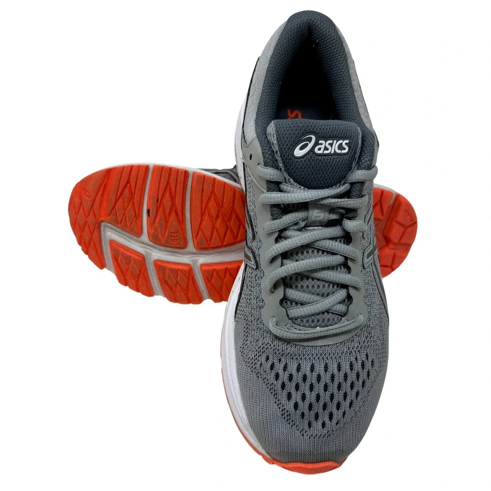 Asics GT-1000 6 Women's Size 8.5 Running Shoes Grey Orange Stability T7A9N - Picture 10 of 16